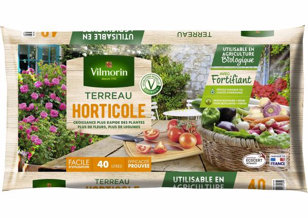 Terreaux, amendements et fumier - Terreau Horticole - 40 L - face recto